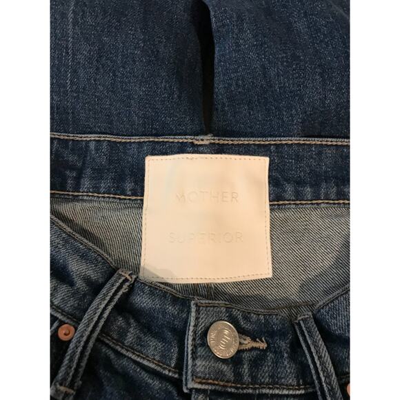 Mother Superior The Insider Crop Step Chew Better When Its Wrong Jeans - Size 25 - Picture 4 of 15